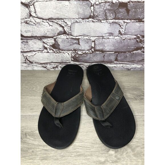 Reef Gray Synthetic Flip-Flops ￼Casual Beach Sandals Men Sz 11M US/44EU - Picture 12 of 16